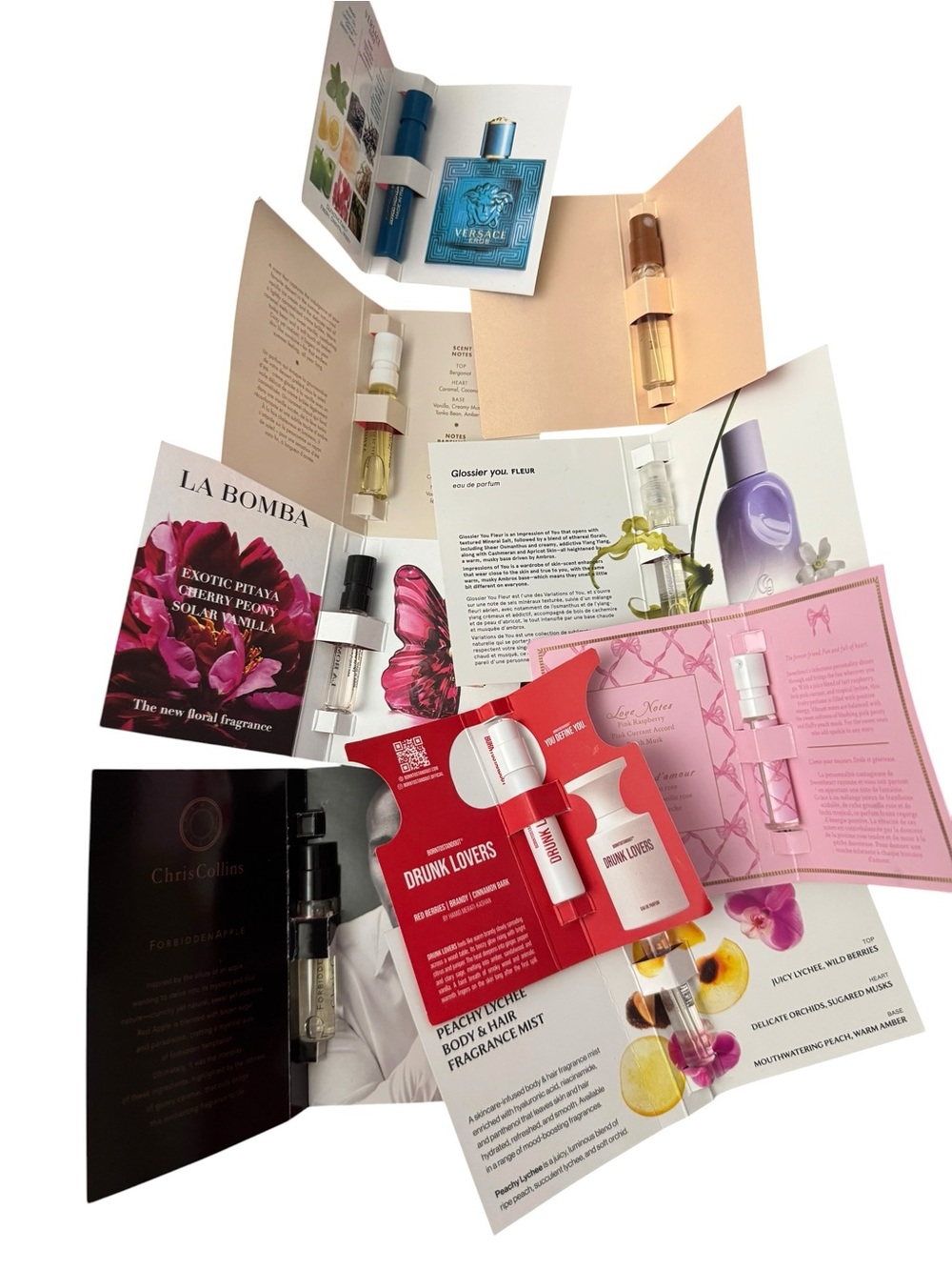 Assorted Designer Perfume Sample Pack Bundle NEW Touchland Versace Glossier - Picture 3 of 3